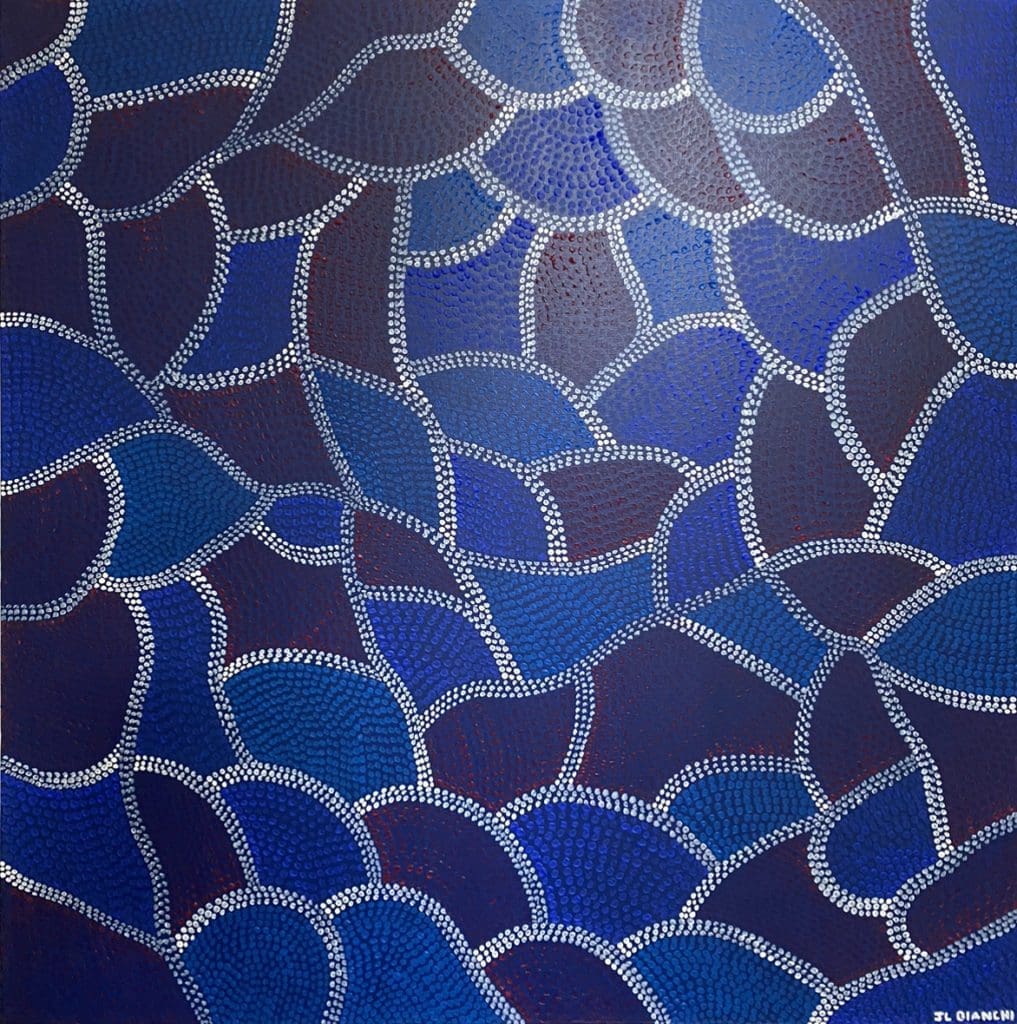In My Heart 02. Acrylic on canvas. 90X90cm